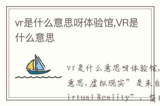 vr是什么意思呀体验馆,VR是什么意思