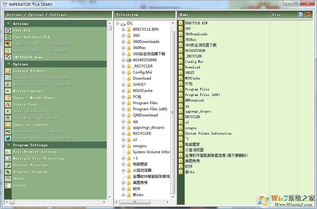IMPERATOR FLA(Flash反编译软件)V3.2绿色汉化版