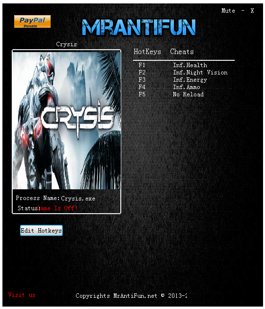 孤岛危机1游戏修改器V12.30.2016绿色版