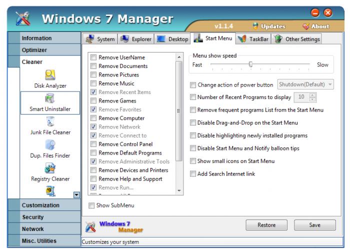 Windows 7 Manager(Win7优化大师) V5.1.8 中文版