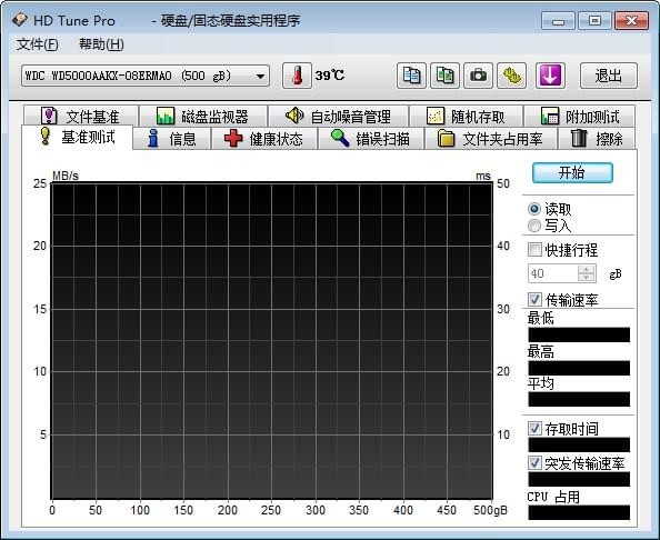 硬盘检测软件下载_HDTunePro绿色汉化版(完美兼容Win10)