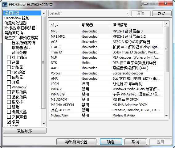 视频编解码器下载_FFDshow解码器绿色免费版