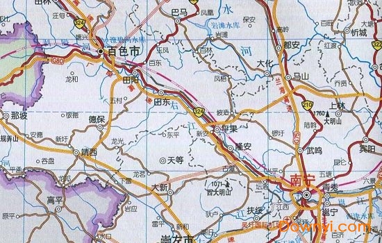 广西交通地图全图V2023最新高清版