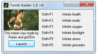 古墓丽影7游戏作弊器V1.0绿色版