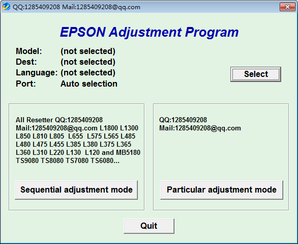 Epson Adjustment Program v1.0.7免费版