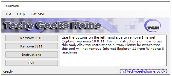 ie11卸载工具(RemoveIE)v3.4绿色版