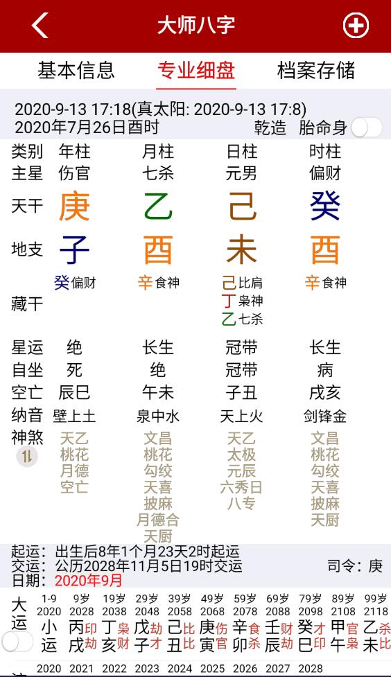 大师八字(八字排盘软件) v2.5 苹果手机版