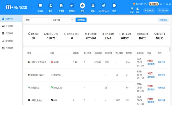 新媒加(自媒体跨平台多账号一键分发管理工具) v1.0.28 官方安装版