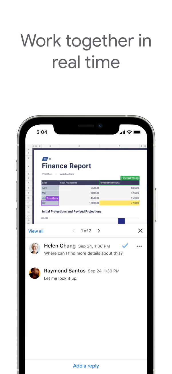 Google Sheets(Google电子表格) v1.2026.50101 苹果手机版