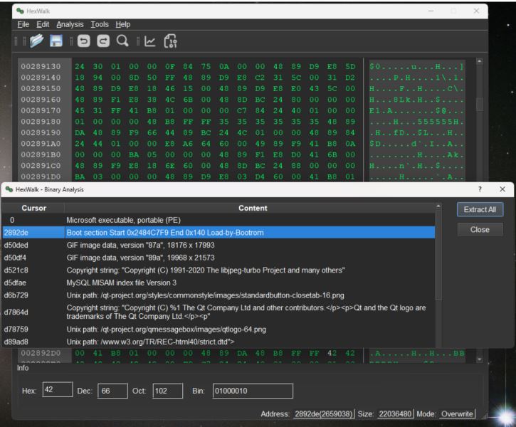 HexWalk 十六进制编辑神器 v1.10.0 绿色免费版