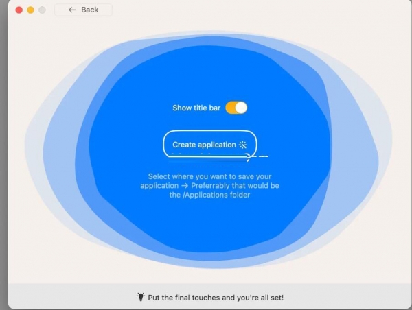 Web2Mac for mac(将网站转为本地APP) v1.3 苹果电脑版