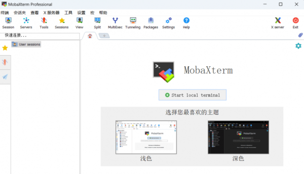 SSH远程终端控制软件MobaXterm Pro v24.2 中文汉化绿色免费版
