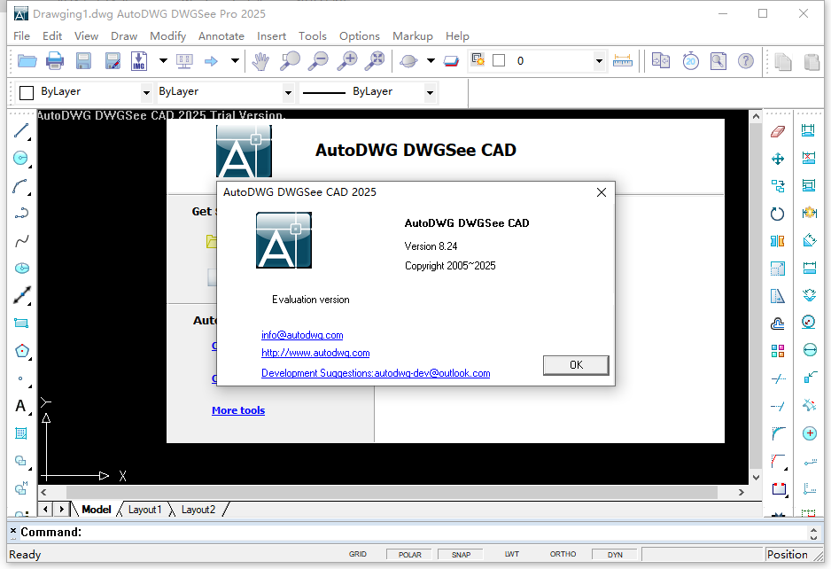 AutoDWG DWGSee CAD 2026 v8.70 免费版(附安装教程) 32位/64位