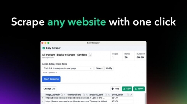 Easy Scraper网页数据抓取插件 v1.1.1 官方版