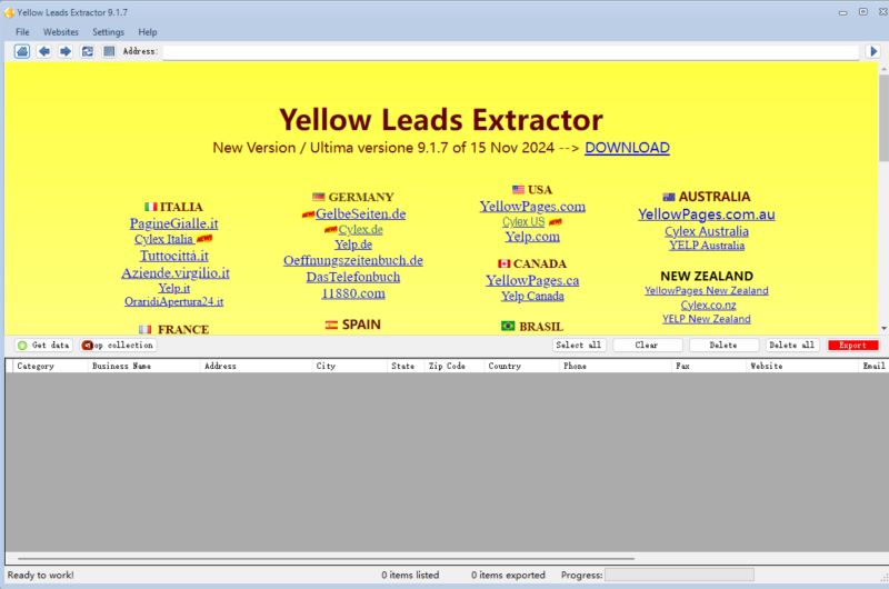 黄页定位搜索 Yellow Leads Extractor 9.1.7 多语便携绿色版