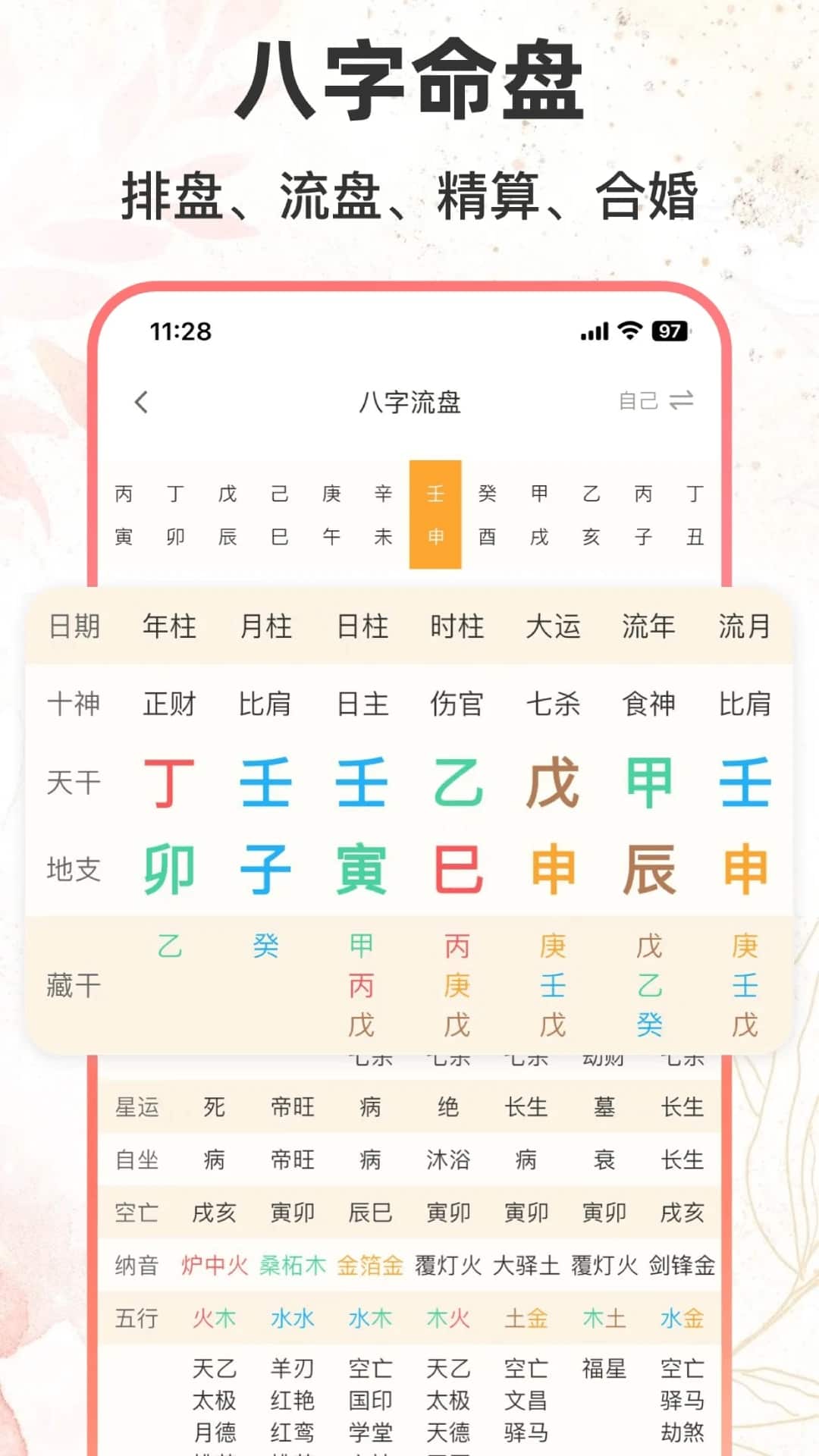 八字排盘助手(命盘运势测算软件) v1.3.2 苹果手机版