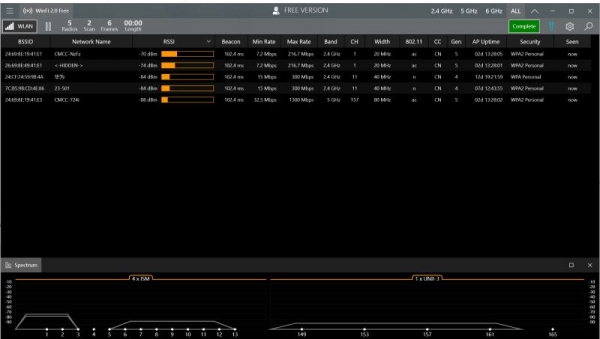 无线分析工具WinFi v2.0 安装免费版