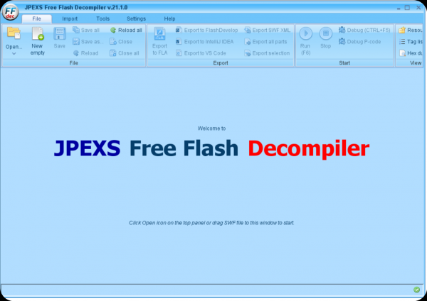 Flash反编译工具(JPEXS Free Flash Decompiler) v21.1.0 绿色免费版