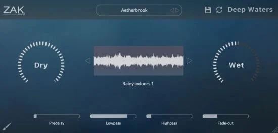 水声采样混响插件 Zak Sound Deep Waters v1.0.0 免费安装版