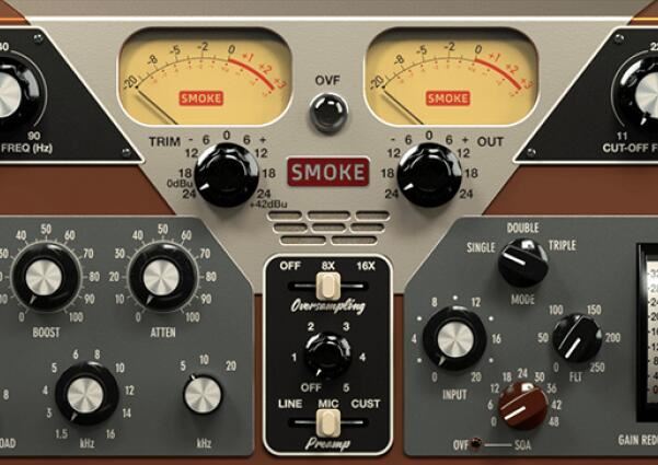 电子管设备仿真插件 Acustica Audio Smoke Mac v2023 VST/VST3/AU/R2R插件套装 免费版