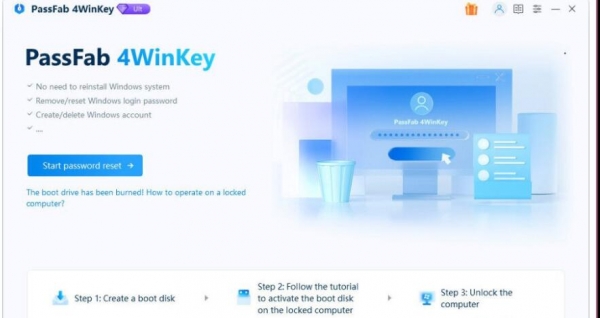 PassFab 4WinKey(密码恢复软件) v7.1.3.2 绿色多语免费版