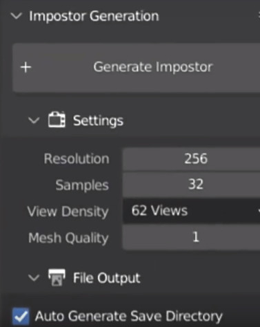 Blender高精度模型转低精度加速渲染插件 Instant Impostors V1.2 免费版