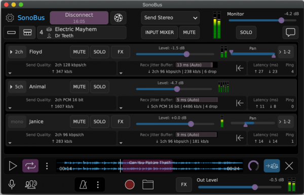实时音频传输工具SonoBus for Mac v1.7.1 官方中文免费版