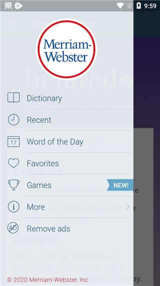 韦氏字典app(字典查询软件) Merriam-Webster Dictionary v5.5.3 安卓版
