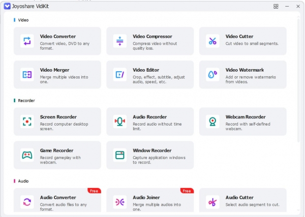 Joyoshare VidiKit 视频编辑工具(支持Ai) v2.6.0.59 多语绿色便携版