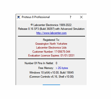 Proteus Professional v8.16 SP3 Build 36097 中文汉化免费版(附安装教程)