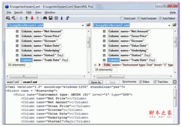 XML差异化对比工具 ExamXML Pro 5.53 Build 1089 多语言修改安装版