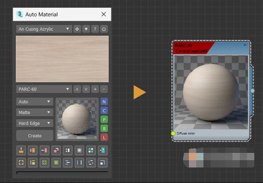 3DS MAX材质自动拖拽插件 Auto Material V1.81 For 3ds Max 2016-2026 + 材质预设库