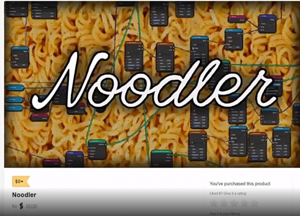Blender节点编辑插件 Noodler v1.0 免费版
