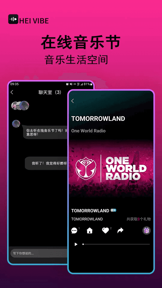 HEI VIBE(音乐播放软件) v1.0.1 安卓版