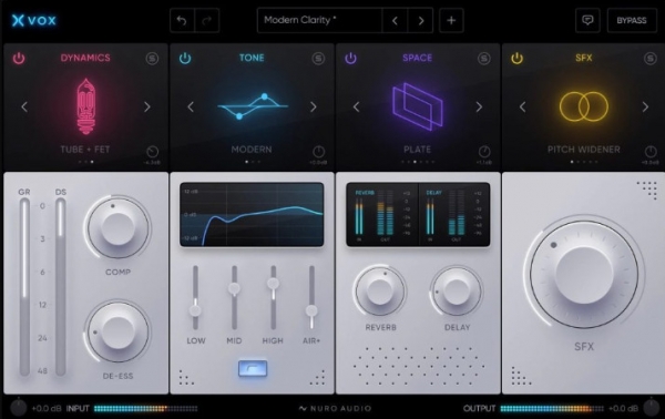 专业人声混音插件Nuro Audio Xvox v1.1.1 VST3 免费直装版 64位