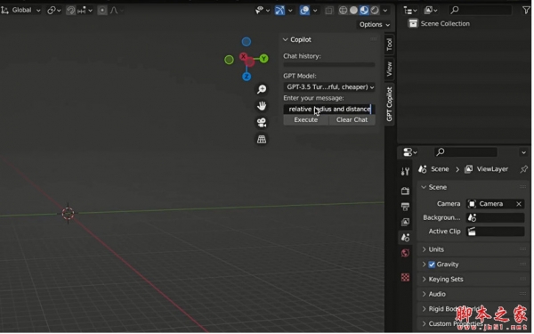 自然语言AI人工智能联动建模插件Blender Copilot (Blender Gpt) V1.0.1 免费版
