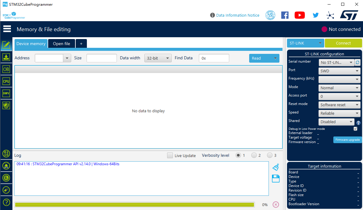 stm32烧写程序工具STM32CubeProgrammer v2.14.0 完整安装免费版 32位/64位