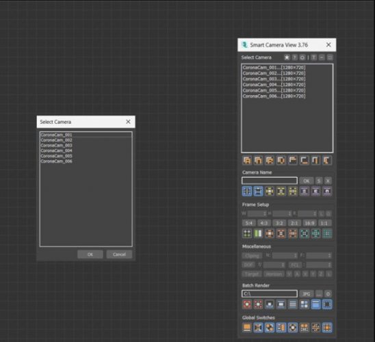 智能摄像机视角插件 Smart Camera View v3.77 for 3ds Max 2016 – 2026 免费版