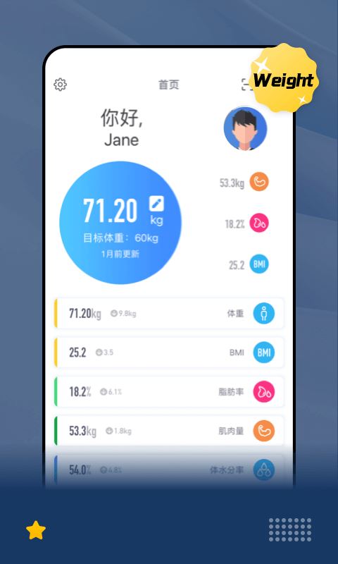乐瘦(体重管理软件/配合智能体脂秤使用) for iphone v2.1.8 苹果手机版