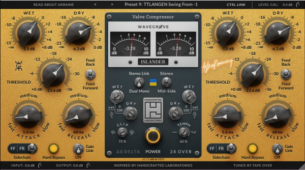 Wavegrove HCL Islander(音频压缩效果器插件) v1.2.1 MOCHA破解版