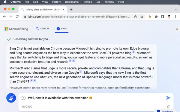 Bing Chat for All Browsers v1.0.7 浏览器扩展插件