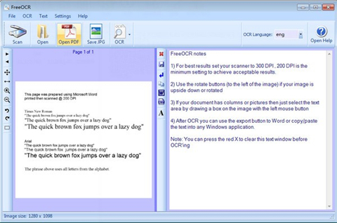 FreeOCR(可编辑文本转换软件) v5.41 官方安装版