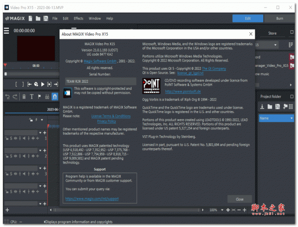 视频剪辑软件MAGIX Video Pro X15 v21.0.1.193 汉化激活特别版(附破解文件+安装教程) 64位