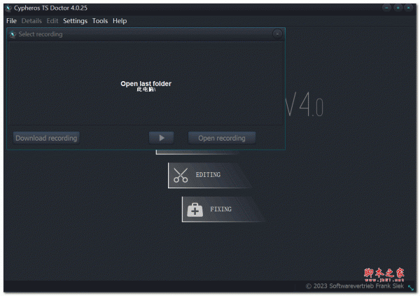 ts流媒体修复 Cypheros TS-Doctor 4.0.25 (x64) 多语言便携绿色版
