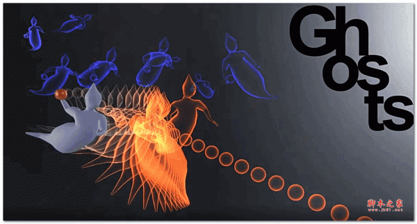 Blender插件-鬼魅幽灵拖尾跟随特效动画 Ghosts V1.0 免费版