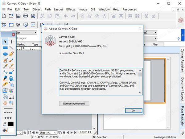 Canvas X Geo 破解补丁 v20 Build 911 x64 附激活教程