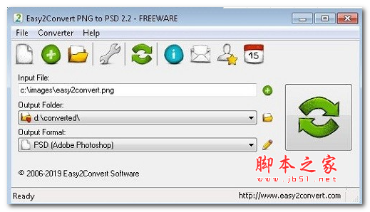 Easy2Convert PNG to PSD(PNG转PSD软件) v2.6 免费安装版