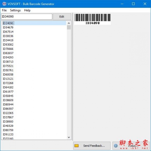 VovsoftBulk Barcode Generator(条形码生成器)v1.1 官方安装版