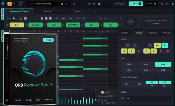Hexachords Orb Producer Suite(AI智能音乐编曲软件) v3.0.1 安装免激活版