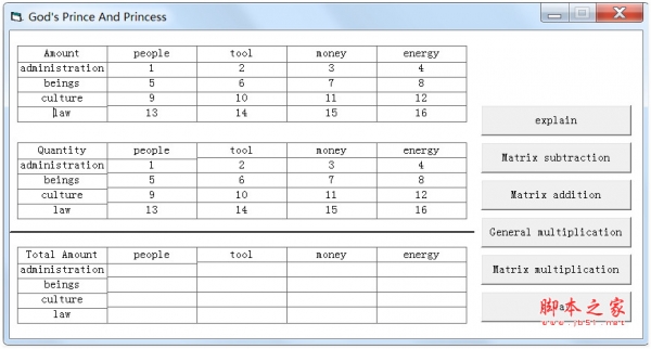 社会矩阵计算器 Socialist Matrix calculator V1.0 绿色免费版